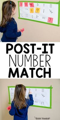 BUSY TODDLER fine motor homeschool totschool activity to teach your preschooler numbers