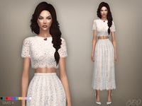 BEO CREATIONS: Lace midi dress 04 (S4)