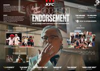 KFC Finger Lickin' Open Endorsement Cannes Lions - board