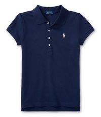 From Polo Ralph Lauren Childrenswear, this polo features:stretch mesh fabrication ribbed polo collarshort sleeves with ribbed armbandselongated five-button front placketsignature embroidered pony at left chesttennis tailpullover style cottonmachine washImported.