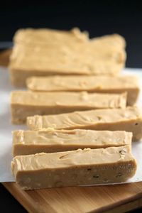 Super rich and ever-so-creamy, this Old Fashioned Maple & Walnut Fudge is made with real Maple Syrup, cream, butter and walnuts.