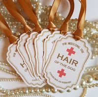 Bachelorette Party Favour Tags Gold Wedding Gold Favours