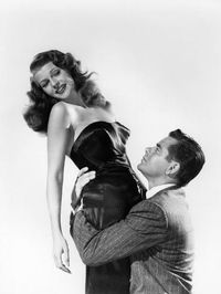 Photo: GILDA, 1946 directed by CHARLES VIDOR Rita Hayworth and Glenn Ford (b/w photo) : 32x24in