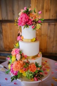 Floral Wedding Cake - Etsy