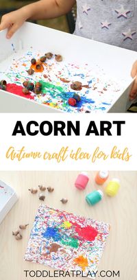 Acorn art - Toddler at Play | Kids Crafts & Activities - Crafts - Acorn art - Toddler at Play | Kids Crafts & Activities