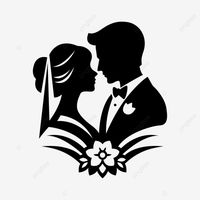 wedding silhouette bride and groom clipart transparent background vector clipart wedding bride and, #Ad, #vector, #background, #transparent