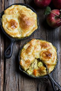 Turkey Apple Curry Pot Pie - delicious way to use your leftover turkey!