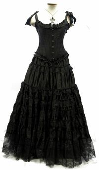 black dress for zombie prom! Killer!