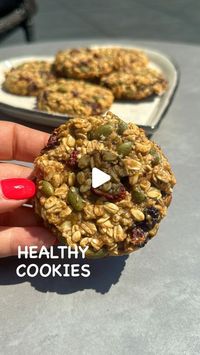 Jovana Vuckovic | Plant- based healing on Instagram: "✨ HEALTHY BREAKFAST COOKIES 🤤 |follow @waytohealthkitchen for more delicious recipes and healing 🙏🏻 This is an amazing easy recipe you can use for meal prep as well 👏🏻|

✨ INGREDIENTS✨

🌱 1 banana, mashed
🌱 1/4 cup nut butter
🌱 1/4 cup pumpkin seeds
🌱 1/4 cup dried cranberries
🌱 2 tbsp hemp seeds 
🌱 2 tbsp maple syrup 
🌱 1 cup rolled oats |

✨ INSTRUCTIONS✨

🌱 Mash the banana and add the rest of the ingredients besides oats and mix. Stir in oats and combine well. Rest in fridge for 15 minutes. Scoop out onto parchment paper and flatten. Bake at 375F for 12-15 minutes.|

🌱 I’ve helped hundreds of people heal with diet and lifestyle changes. They are free of painful gas, feeling bloated and tired all day, their hormones are 