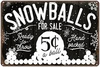 Use this sign in your home for a Winter snowball fight decor theme. Fun for Christmas and the holidays. 