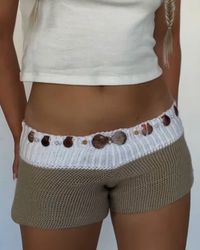 micro shorts, cool girl style, seashells, europe style, european summer, summer 2024 outfit inspo, earthy outfits, summer style, beach style, aliciassaga