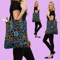 Colorful Abstract Pattern Tote Bag | Zazzle