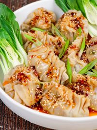 Chili Crisp Ginger Beef Dumplings