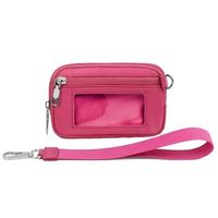 Return Policy Fast Delivery Trusted seller The Iris' Wallet, Wristlet Handbags for Women, Waterproof Nylon Keychain Wallet, Zip Card Case with ID Window (Deep Pink) Product Description ?【Durable Material】- The wristlet handbags is made of premium nylon, which is durable and waterproof. Enjoy the convenience of a stylish, secure and stylish wallet to keep your treasuries safe. ?【Small but Roomy】- The iris' wallet with plenty of storage space, three zipper pockets and a clear space pockets space and a metal hook that can work as a finger hook. That can provide enough space to store your cash, cards, sunglasses, and other small valuables.Knowing exactly w all your essentials will help you stay on the go. ?【 Lightweight & Waterproof】- Designed from durable ripstop nylon, our fanny pack crossbo