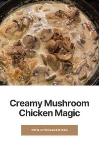 This dish is a symphony of flavors, featuring golden seared chicken breasts smothered in a rich and velvety mushroom-infused cream sauce. 😋