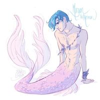 Morgan the Merman… Follow my art on www.facebook.com/artofdavidgilson