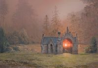 Andrew McIntosh's paintings of Highland castles with portals to secretive worlds at sunset | Creative Boom