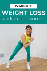 Get 1,500 steps and burn fat with the best beginner weight loss workout. This is a low impact but high intensity cardio workout at home using just your bodyweight. Follow along with the best standing cardio exercises for fat loss.