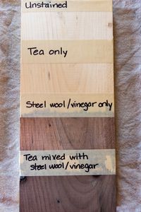 Simple and inexpensive DIY stain for achieving weathered wood. www.tangentopia.com