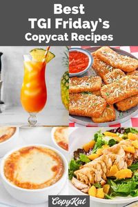 If you're a fan of TGI Friday’s and want to recreate their famous dishes at home, you're in luck! You can make delicious drinks, appetizers, entrees, desserts, dips, and sauces that taste just like the real thing. These TGI Friday’s copycat recipes are sure to be a favorite.