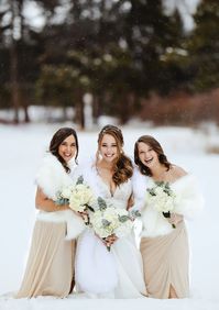 Photographer: @katemerrillphoto Winter Wedding Ideas - Bridal Fur Shawls 10% Off code - BEBEAUTIFUL Order Number: 2641755179