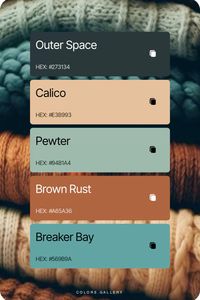 Sweater Weather Color Palette Fall Color Palette