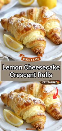 Lemon Cheesecake Crescent Rolls