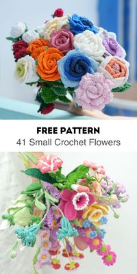 41 Small Crochet Flower Pattern Free pin