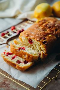 Cranberry Loaf with Lemon Zest Glaze - Liv B.