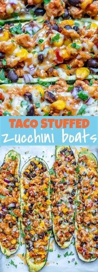 Taco Stuffed Zucchini Boats for Light and Satisfying Clean Eats! | Clean Food Crush