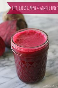 beet, carrot, apple & ginger juice