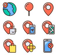 30 Map icons for personal and commercial use. Tastyicon Lineal color icons. Download at flaticon.com now! #Flaticon #icons #maps #navigation #geography