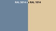 Comparison RAL 5014 vs RAL 1014 side by side