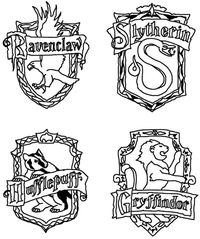 Harry Potter House Crest Coloring Page