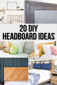 Looking for headboard ideas? Check out this list of 20 easy DIY headboard projects to create the perfect look for your bedroom on a budget!