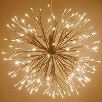 Amazon.com: 12" Silver Starburst Fairy Light Ball Warm White LED Twinkle Lights - Star Lights - Lighted Branches (12", Silver Branches/Warm White Twinkle Lights) : Home & Kitchen