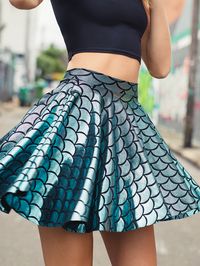 Mermaid Cheerleader Skirt - LIMITED (WW $70AUD / US $56USD) by Black Milk Clothing -- L