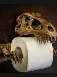 T-Rex Toilet Paper Holder 3D Printed - Bathroom accessories. $77.00 | Buy online with delivery