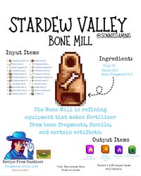 This is old information. The only new addition in 1.6 is the Bone Flute for the Bone Mill. P.S. You can use the Bone Flute to make Abigail's top.