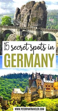 15 Secret Spots in Germany. Check out these 15 Hidden Gems in Germany with amazing historical landmarks, beautiful natural landscapes, and global travel destinations . Hidden Gems in Germany | Germany Hidden Gems | Secret Places in Germany | Pretty Places in Germany | Beautiful Places in Germany | Things to do in Germany | Germany Travel Guide | Germany Travel Tips | Best Things to see in Germany | #germany #hiddengems #traveltips #travel