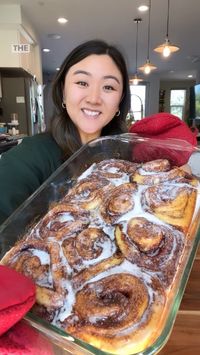 I tried these Upgraded canned cinnamon rolls that are going viral on TikTok and turned out so delicious! I used 2 cans of cinnamon rolls, 1 cup heavy cream, 1 stick of butter, 1 tbsp of cinnamon, and 3/4 cup brown sugar. Follow me on IG & TikTok @jasminepak for more content like this!