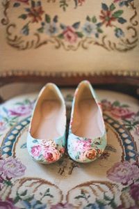 We love a patterned flat to add some spunk to a bridesmaids (or bridal!) dress!