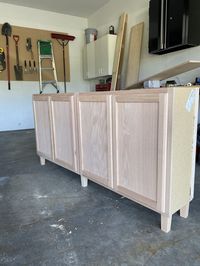 How to Build a DIY Sideboard Cabinet from Stock Wall Cabinets – Come Stay Awhile by Amanda Vernaci | Modern Farmhouse DIY + Home Renovation