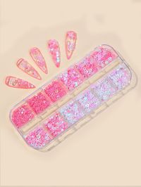 Multicolor    PVC Blingbling Nail Glitter Embellished   Beauty Tools