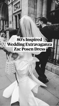  

Freelance Stylist Lara wore a Zac Posen oversized bow dress and veil for her 1980's inspired wedding extravaganza at the Kimpton Fitzroy London. Dress via Mirror Mirror Bridal Boutique, London. Photography by Matilda Delves.

