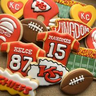 Kansas City KC Chiefs Football Cookies Playoff Tailgate - Etsy