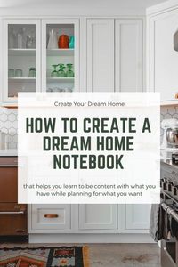 This article will teach you step-by-step how to create a dream home notebook. This notebook will help you learn to be content with what you have while actively planning for what you want. This notebook has helped our family stay out of debt and given me a more content heart to plan better for what I want. So many readers have created their own dream home books, and I hope you do too! More on WhimsicalSeptember.com.