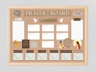 "Kickstart your Prayer Board with this gorgeous neutral colored prayer board starter kit. It's a great way to visualize and keep track of your prayers while also deepening your relationship with God. Kit includes a variety of different headers, graphics, bible verses, prayer boxes, and more. Have a special request for a bible verse? Message me on Etsy and I'd be happy to make an edit for you!  ▶ WHAT IS INCLUDED ◀ ------------------------------------- 1 PDF File: 1) 9 pages of high quality, ready to print headers and graphics > All pages print out on size 11 x 8.5 inch paper (US letter) > Save and print as many times as you need! *As a reminder, this product is a digital download. No physical item will be shipped to you.* ▶ HOW TO DOWNLOAD ◀ ------------------------------------- 1. After E