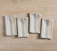 Colette Stripe Cotton/Linen Napkins - Set of 4 | Pottery Barn