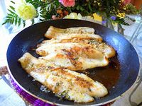 SPLENDID LOW-CARBING BY JENNIFER ELOFF: SEA BASS IN GARLIC BUTTER SAUCE